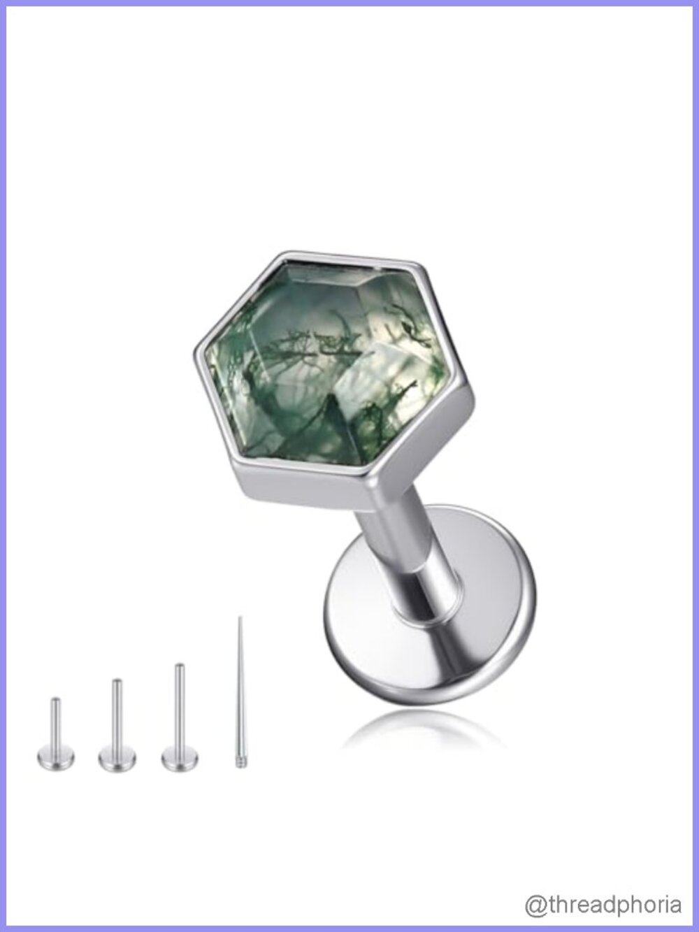 Titanium Flat Back Earrings Hypoallergenic Piercing Jewelry Labret Lip Studs